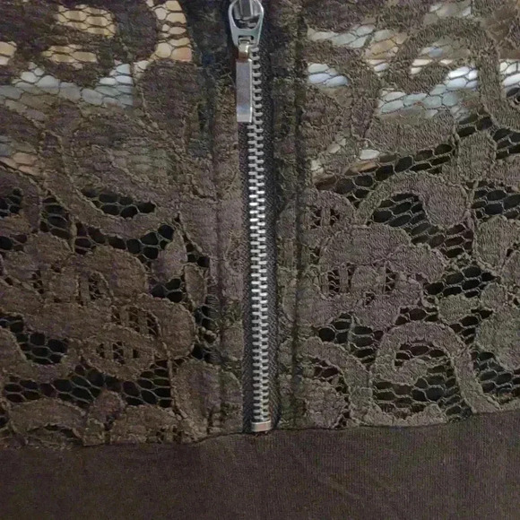 Soho Jeans New York And Company Womens Small Dark Green Short Sleeve Top - Picture 4 of 5